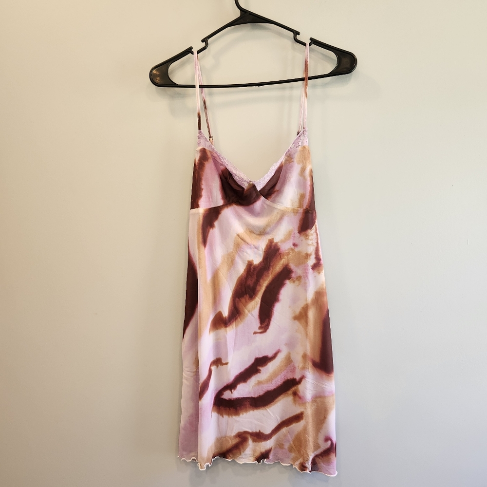 BP. Nordstrom NWT Purple Mineral Abstract Adjustable Slipdress